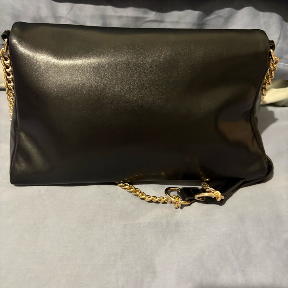 Black London Fog Chain Strap Shoulder Bag - Picture 4 of 6